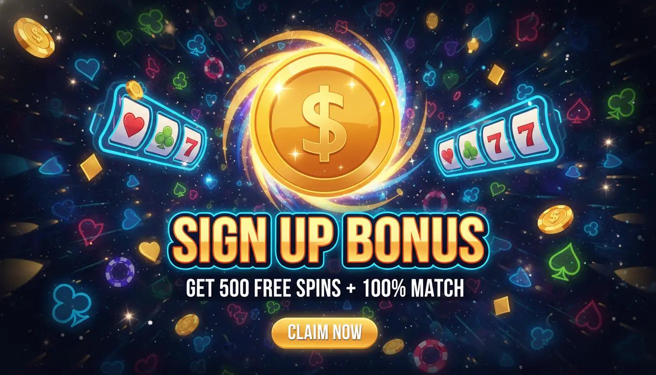 21 sign up bonus